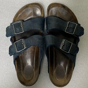 Birkenstock Arizona Hippie Big Buckle timeless leather go to Platform sandals